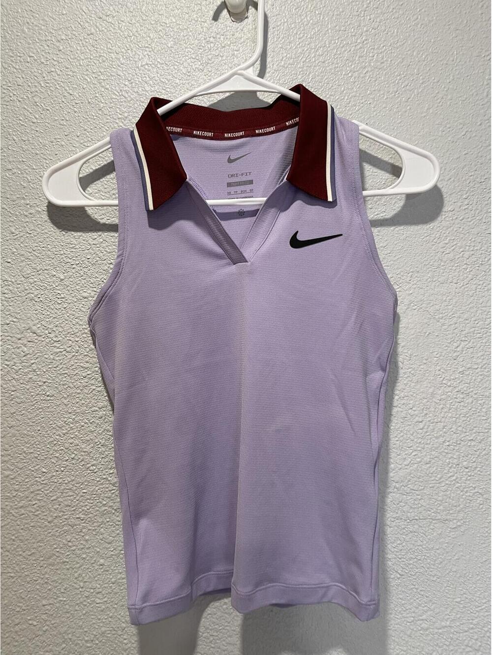 Nike Women's Dri-FIT Sleeveless Tennis Polo Top XS
